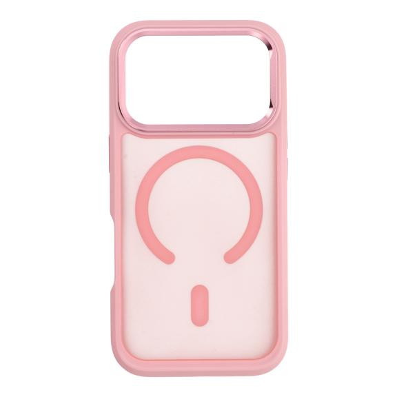 Etui na iPhone 18 Pro / 17 Pro Forcell F-Protect Smoke Hybrid Premium zgodne z MagSafe różowe 0INT