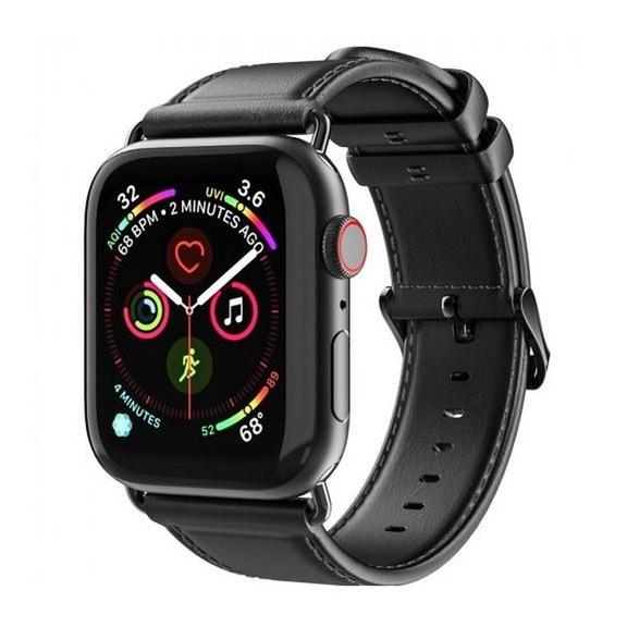 DUX DUCIS pasek YA skórzany do Apple Watch 42 / 44 / 45 / 49 mm czarny