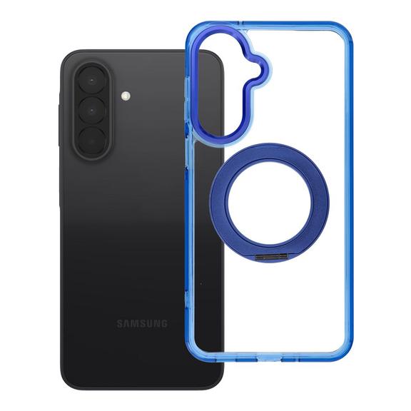Etui na Samsung A27 Frame Circle Stand zgodne z MagSafe granatowe