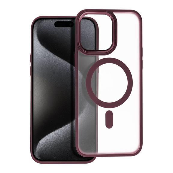 Futerał MATTE MAG COVER kompatybilny z MagSafe do IPHONE 15 Pro Max czerwony
