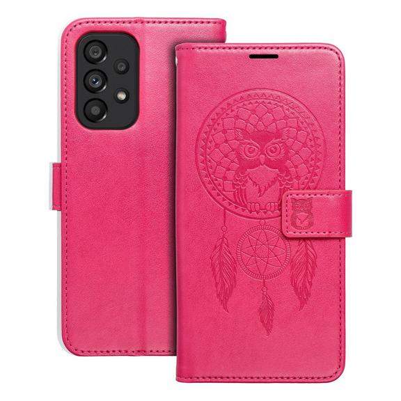 Etui z klapką na Samsung A53 5G Mezzo Book łapacz snów magenta