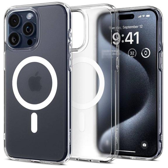 SPIGEN futerał ULTRA HYBRID MAG kompatybilny z MagSafe do IPHONE 16 Pro frost clear