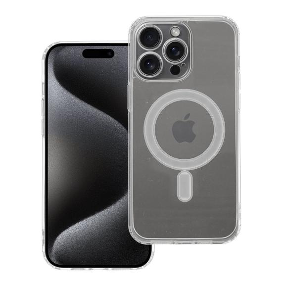 Futerał do iPhone 15 PRO MAX Clear Mag Cover (STR / CAMERA PROTECTION) zgodny z MagSafe  transparentny