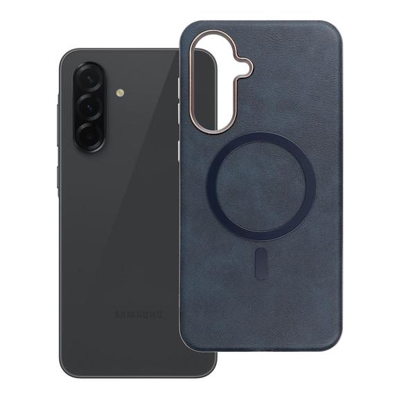Etui na Samsung A36 Gentleman Mag Cover zgodne z MagSafe granatowe