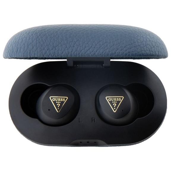 GUESS słuchawki bezprzewodowe bluetooth TWS ENC GUTWSPGTSPSB (PU Grainee Classic Logo) niebieskie