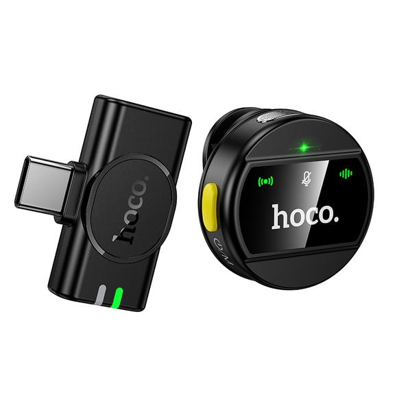 Mikrofon bezprzewodowy USB C Hoco L21 czarny
