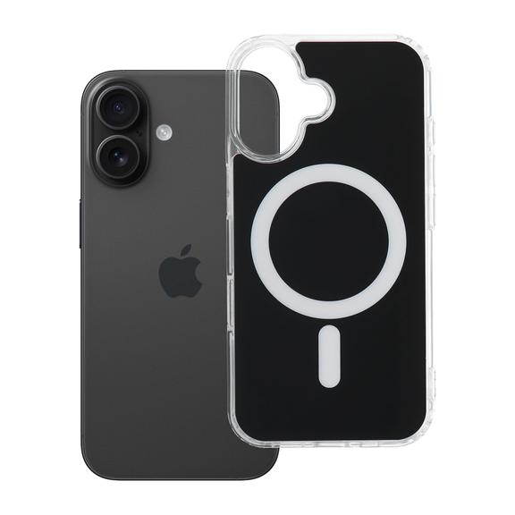 Etui na iPhone 16 Clear Fusion Mag Cover zgodne z MagSafe czarne