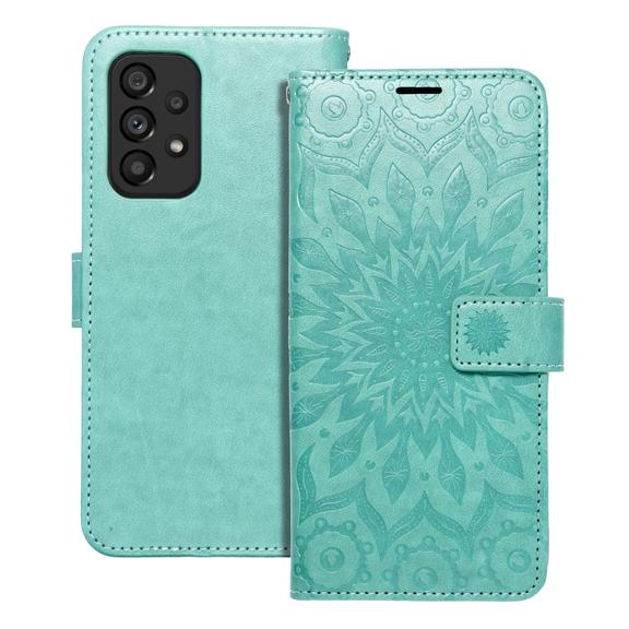Etui z klapką na Samsung A53 5G Mezzo Book mandala zielone