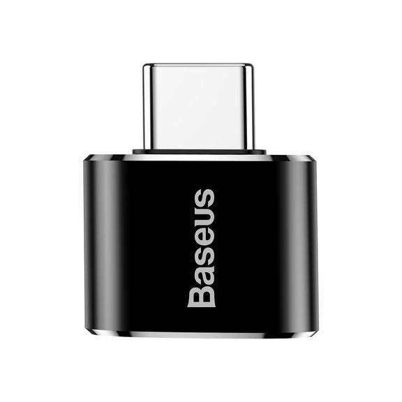 BASEUS adapter OTG Typ C (męski) do USB A (żeński) 2,4A CATOTG-01 czarny