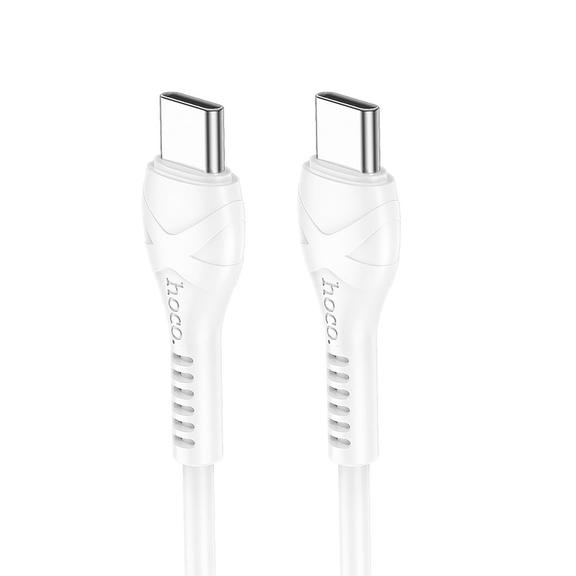Kabel USB C do USB C Hoco PD 60W 1 m X37 biały