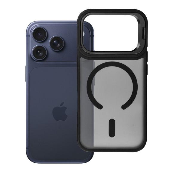 Etui na iPhone 17 Pro / 18 Pro Forcell F-Protect Shadow Stand Premium zgodne z MagSafe czarne 0INT