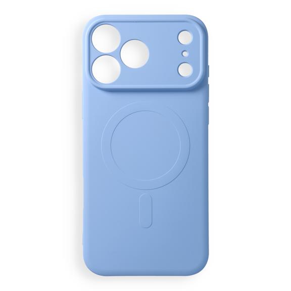Etui na iPhone 18 Pro Max / 17 Pro Max Silicone Mag Cover zgodne z MagSafe (camera protection) jasno niebieskie