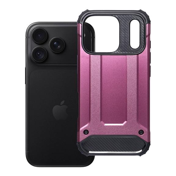 Etui na iPhone 18 Pro / 17 Pro Armor burgundowy