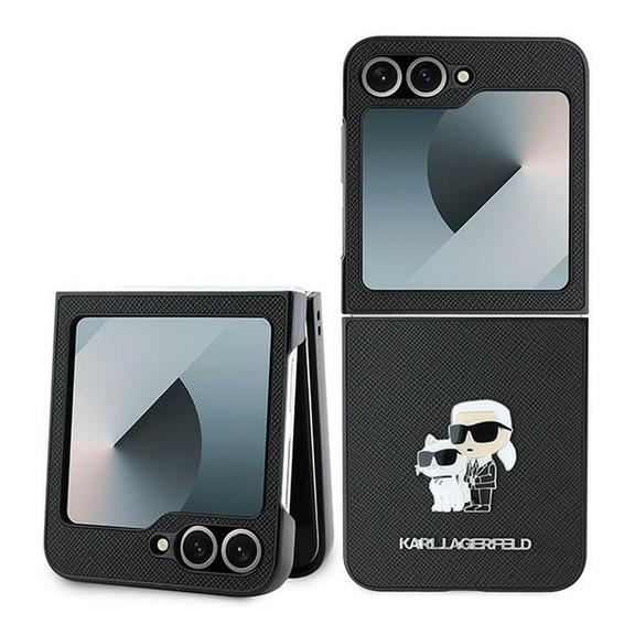 KARL LAGERFELD futerał do SAMSUNG Z Flip 6 KLHCZF6SAPKCNPK (HC Saffiano KC Metal Pin) czarny