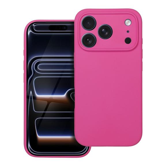 Etui na iPhone 18 Pro / 17 Pro Silicone 2mm (camera protection) zgodne z MagSafe różowe