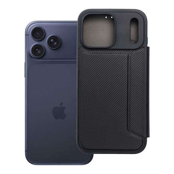 Etui z klapką na iPhone 17 PRO MAX / 18 PRO MAX Razor Book czarne
