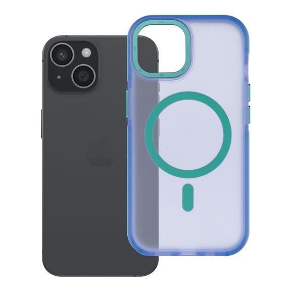 Etui na iPhone 15 Forcell F-Protect Vivid Premium zgodne z MagSafe niebieskie 0INT
