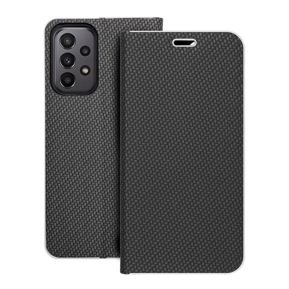 Etui z klapką na Samsung A23 5G Luna Book Carbon czarne