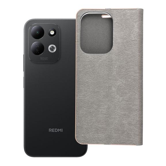 Etui z klapką na Xiaomi Redmi 17 4G / 17 5G EU Luna Book Gold srebrne