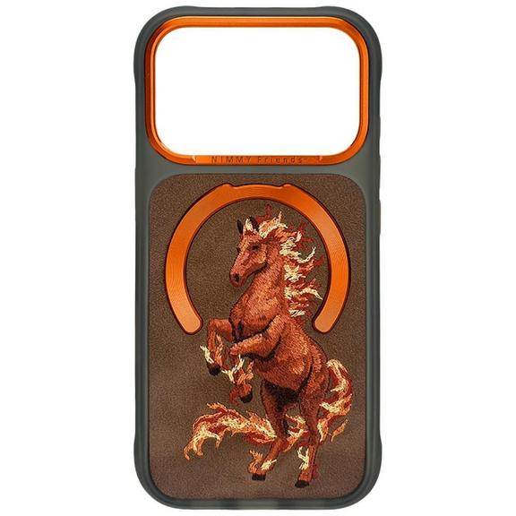NIMMY futerał MAGNETIC FANTASY ANIMAL HORSE kompatybilny z MagSafe do IPHONE 18 Pro Max/17 Pro Max pomarańczowy