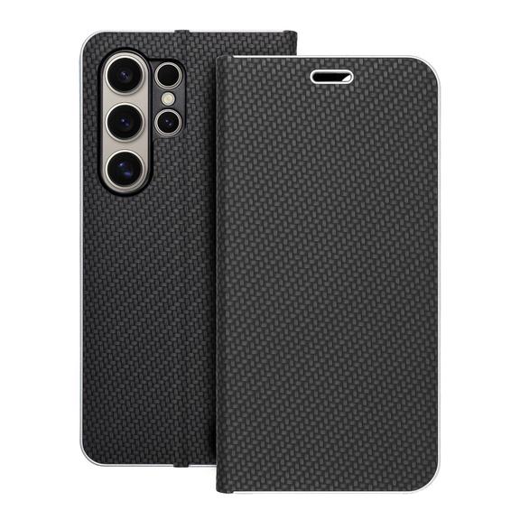 Etui z klapką na Samsung S24 ULTRA Luna Book Carbon czarne