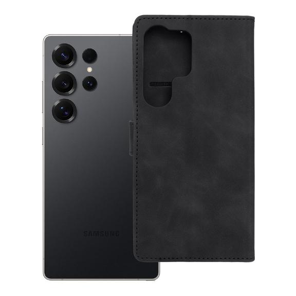 Etui z klapką na Samsung S25 ULTRA Tender Book czarne