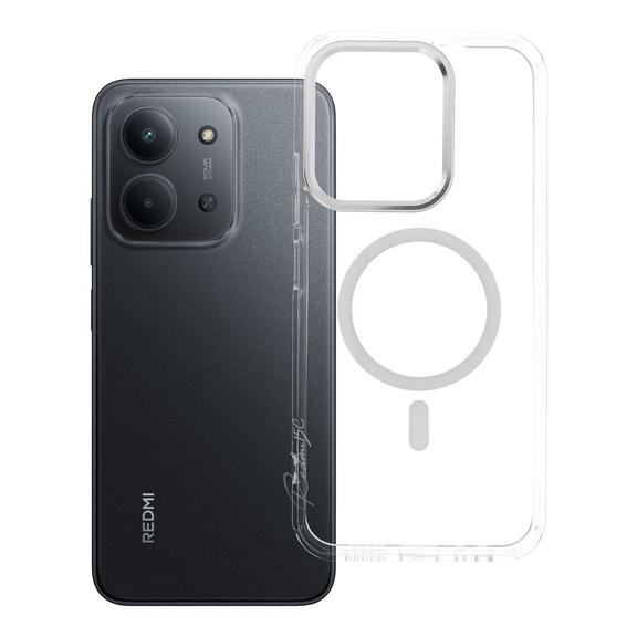 Etui na Xiaomi Redmi 15C (173,16 x 81,07 x 8,2) Frame Clear Hybrid Mag Cover zgodny z MagSafe transparentne