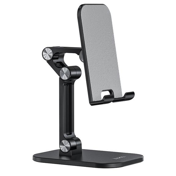 Uchwyt na telefon / tablet biurkowy składany Hoco (4,7" - 13") PH34 czarny