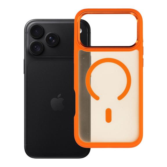 Etui na iPhone 18 Pro Max / 17 Pro Max Forcell F-Protect Smoke Hybrid Premium zgodne z MagSafe orange 0INT
