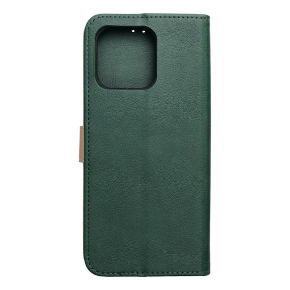 Etui z klapką na Motorola G57 POWER Split Book zielono-złote