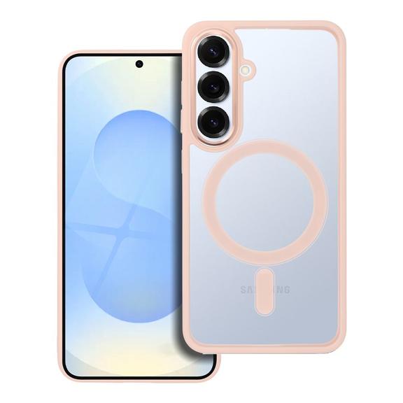 Futerał do Samsung S25 Color Edge Mag Cover zgodny z MagSafe różowy