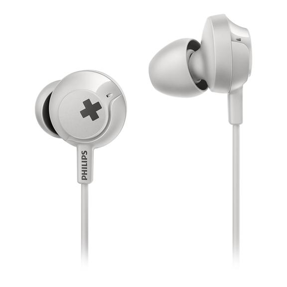 Słuchawki przewodowe dokanałowe jack 3,5mm PHILIPS SHE4305WT białe