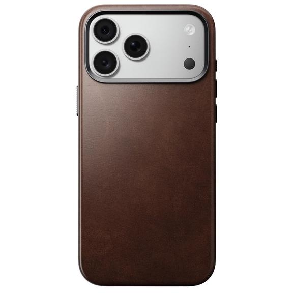 NOMAD futerał skórzany do IPHONE 18 Pro Max/17 Pro Max kompatybilny z MagSafe (Traditional Leather Case Horween Leather) rustic brown