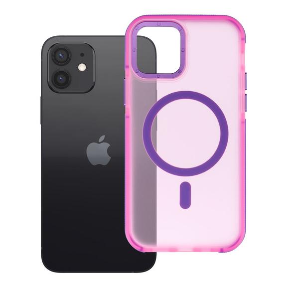 Etui na iPhone 12 / 12 Pro Forcell F-Protect Vivid Premium zgodne z MagSafe różowe 0INT