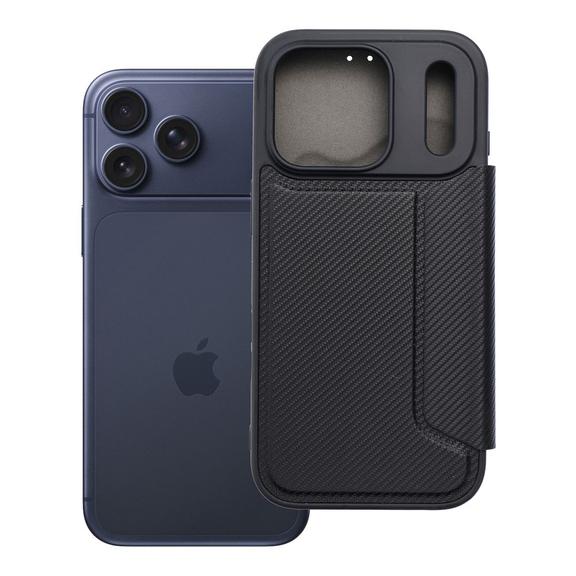 Etui z klapką na iPhone 17 PRO / 18 PRO Razor Book czarne