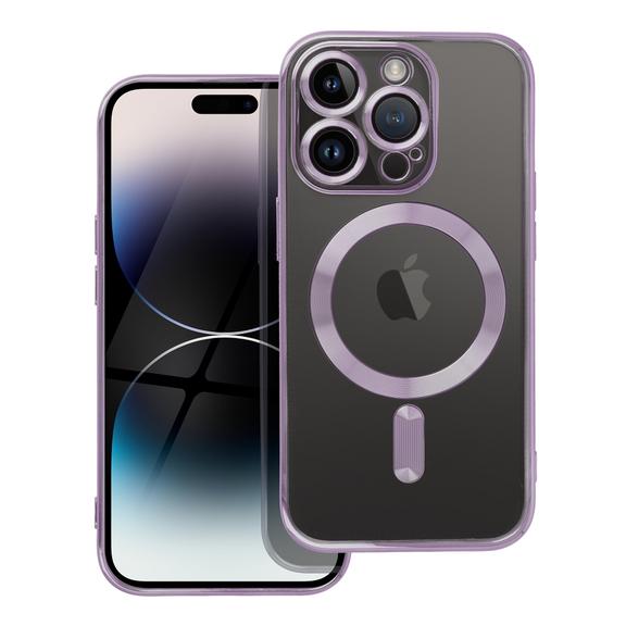 Futerał do iPhone 14 PRO Electro Mag Cover zgodny z MagSafe fioletowy