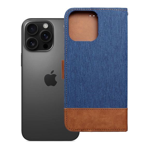 Etui z klapką na iPhone 16 PRO MAX Jeans Book niebieskie
