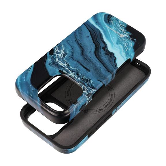 Etui na iPhone 15 Forcell F-Protect Mirage zgodny z MagSafe Military Drop-Test deep sea