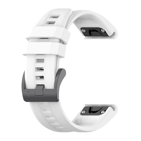 Pasek silikonowy do GARMIN FENIX 3 / 3HR / 5X / 6X / 6X Pro / 7X / 7X Pro biały (7)