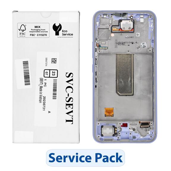 ServicePack Wyświetlacz LCD SAMSUNG A34 5G A346B Purple GH82-31200D