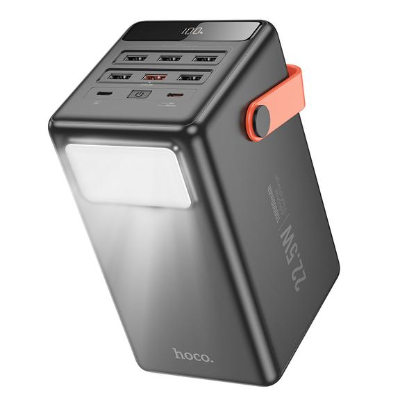 Powerbank Hoco 100000 mAh QC PD 2,4A 22,5W z wbudowaną latarką J142 black