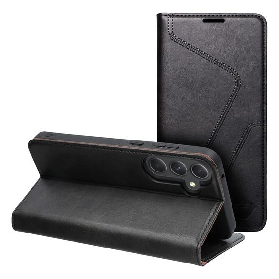 Pokrowiec na Samsung A55 Forcell F-Protect RFID Blocker Book czarny