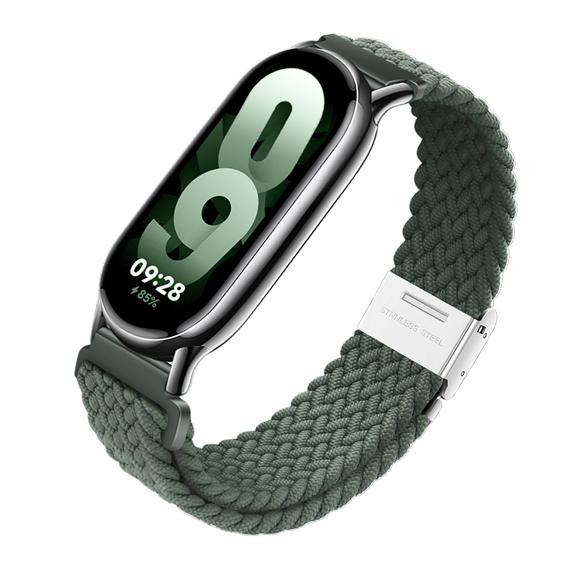 Pasek do Mi Band 8 Xiaomi Forcell F-Design FX5 sprzączka włókno poliestrowe zielony