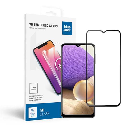 Szkło hartowane do Samsung Galaxy A32 5G (full glue / case friendly) Blue Star 5D czarne