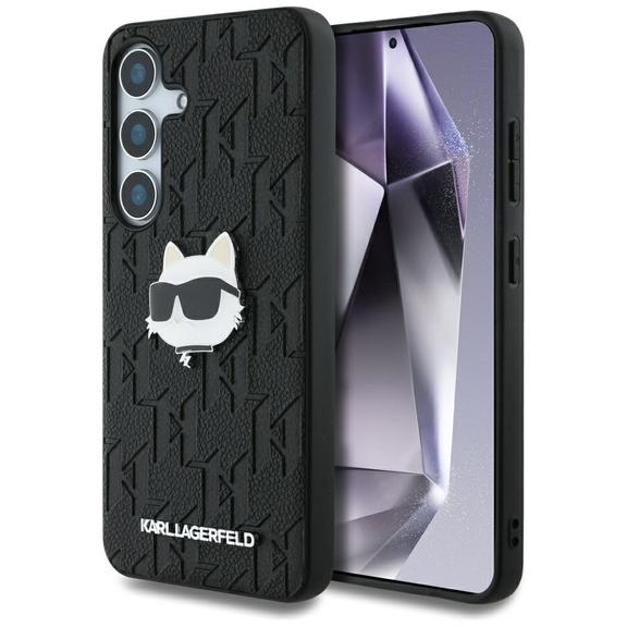 KARL LAGERFELD futerał do SAMSUNG S25 KLHCS25SPGKLCHPK (PU Monogram Choupette Head Pin) czarny