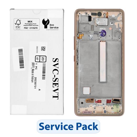 ServicePack Wyświetlacz LCD SAMSUNG  A53 5G A536B GH82-28024D Gold