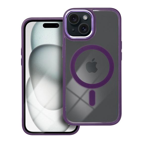 Futerał do iPhone 15 Color Edge Mag Cover zgodny z MagSafe fioletowy