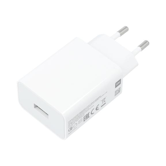 XIAOMI oryginalna ładowarka sieciowa USB A QC3.0 3A 18W MDY-10-EF biała bulk