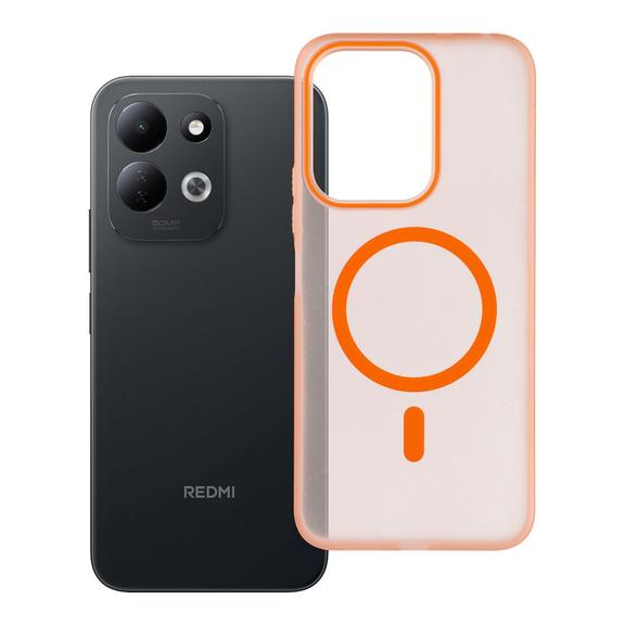 Etui na Xiaomi Redmi 17 4G / 5G Go Orange zgodne z MagSafe pomarańczowe