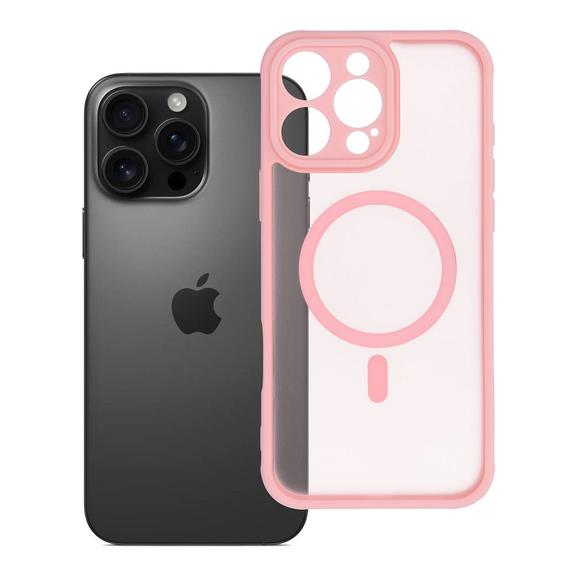 Futerał do iPhone 16 PRO MAX Full Matte Mag Cover zgodny z MagSafe jasnoróżowy